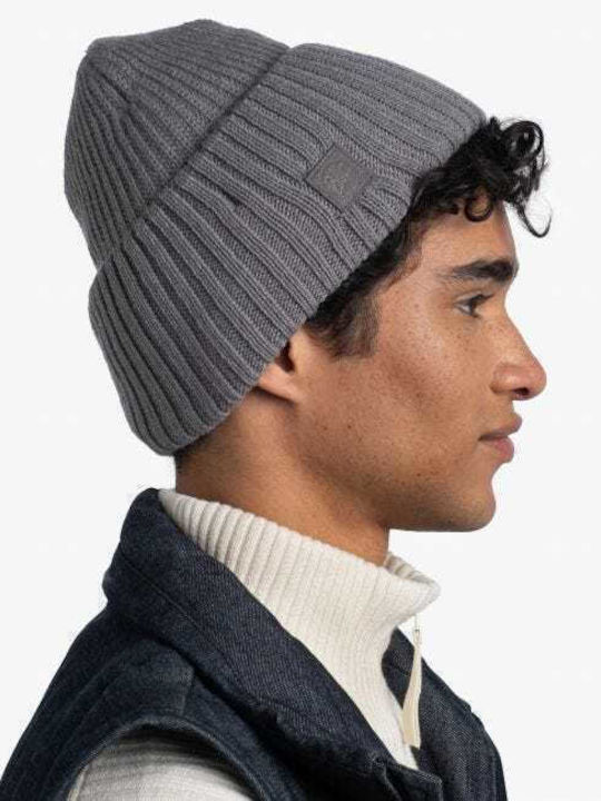 Rutger Beanie Unisex Beanie mit Rippstrick in Gray Farbe