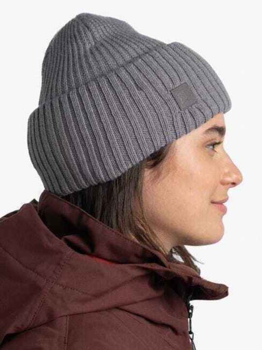 Rutger Beanie Unisex Beanie mit Rippstrick in Gray Farbe