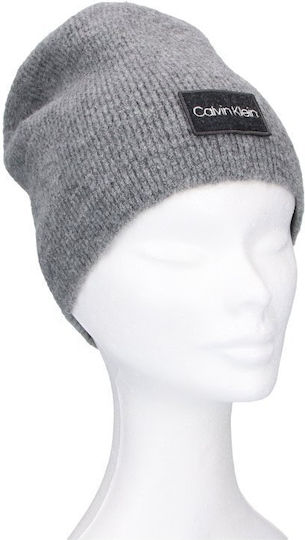 Beanie Ανδρικός Σκούφος με Rib Πλέξη σε Γκρι χρώμα