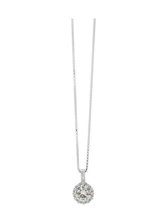 Prince Silvero Necklace from Silver with Zircon