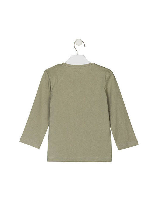 Losan Kids Blouse Long Sleeve Khaki Dino