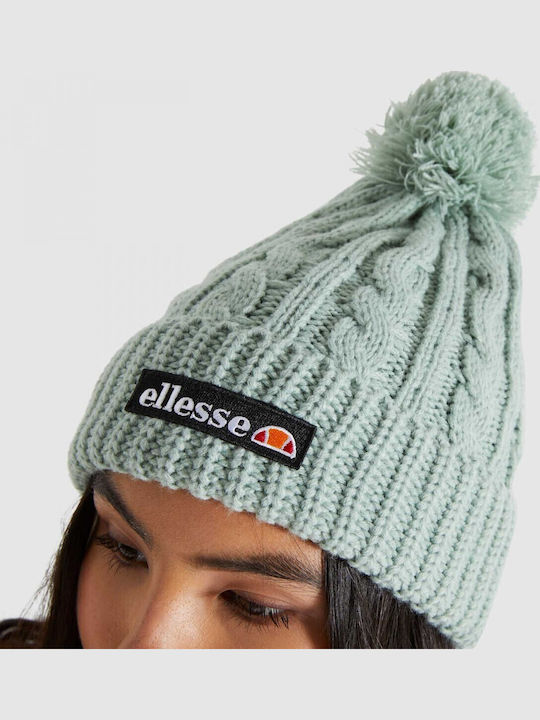 Jaida Pom Pom Beanie Γυναικείος Σκούφος με Πλεξούδες σε Πράσινο χρώμα