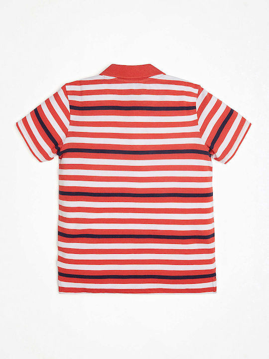 Guess Kids Polo Short Sleeve Red Παιδική