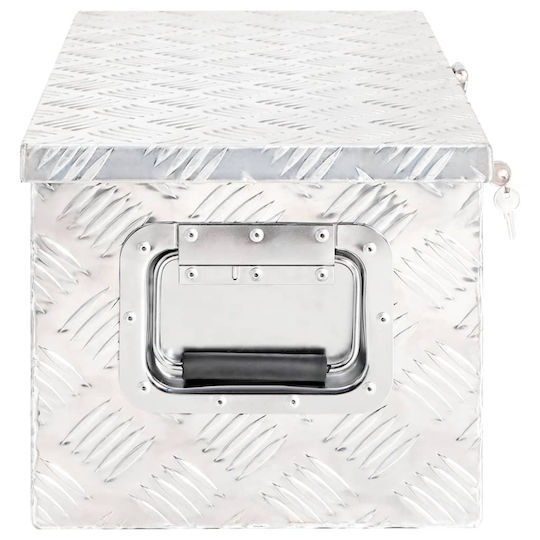 vidaXL Tool Storage Aluminum Box W70xD31xH27cm 152250
