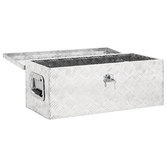 vidaXL Tool Storage Aluminum Box W70xD31xH27cm 152250