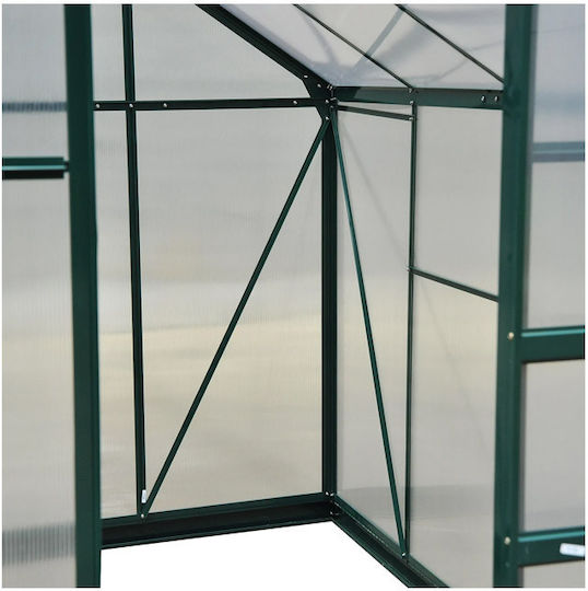 Outsunny 845-059 Θερμοκήπιο Τύπου Σπίτι με Μεταλλικό Σκελετό 1.9x2.52x21m