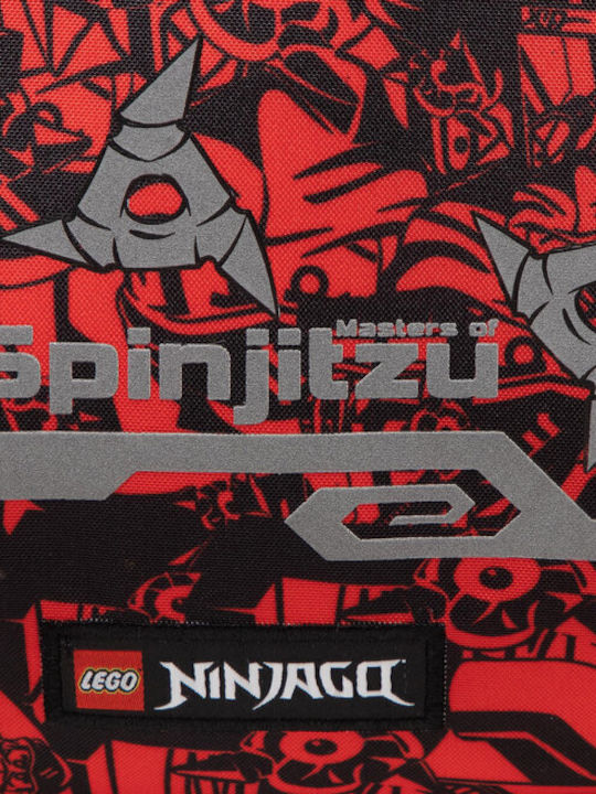 LEGO Ninjago Schulranzen Rucksack Grundschule Rot mit Flaschenhalter