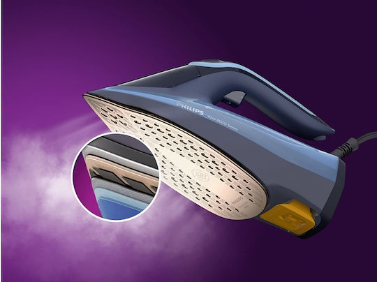 Philips Steamglide Steam Iron 3000W with Non-stick Plate and Continuous Steam Supply 45g/min