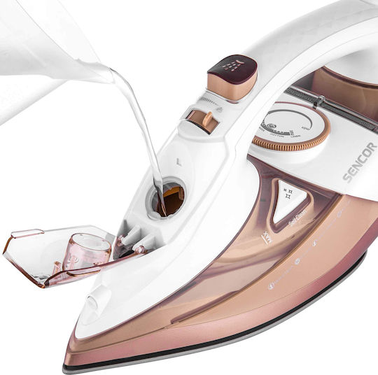Sencor Steam Iron 3200W with Ceramic Plate and Continuous Steam Supply 45g/min