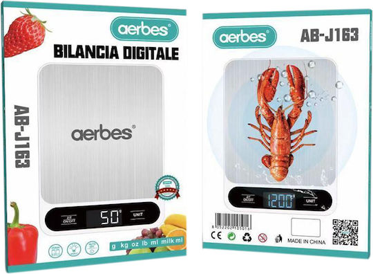 Aerbes Aerbes Digitale Küchenwaage bis 10kg Grau