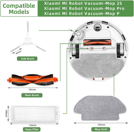 Σετ Ανταλλακτικών 10 τμχ για Σκούπα Ρομπότ Xiaomi