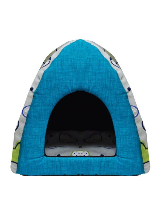 Madpet Igloo Nest pentru Câini Albastră 43x43cm