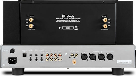 McIntosh MA352 Υβριδικός Ολοκληρωμένος Ενισχυτής Hi-Fi Stereo 320W/4Ω 200W/8Ω Ασημί