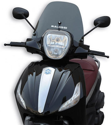 Malossi Motorcycle Windshield & Windscreen Tinted Visor for Piaggio Beverly 300 4516055