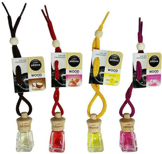Aroma Car Car Air Freshener Pendand Liquid Wood Mini Bubble Gum 4ml