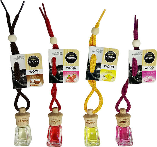 Aroma Car Car Air Freshener Pendand Liquid Wood Mini Bubble Gum 4ml
