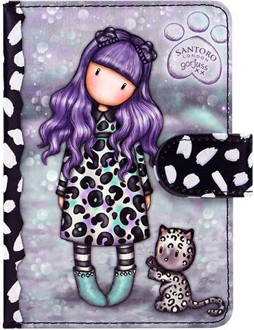 Santoro Smitten Kitten Carnet A5 cu Pagini Albe Violet