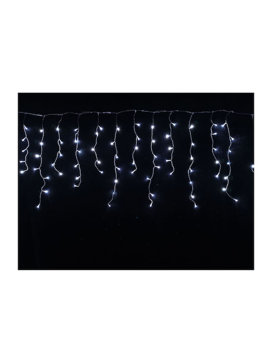 100 Lights LED 5.5m. x 60cm Cold White type Rain Evivak