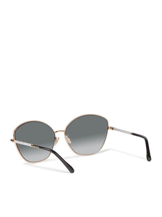 Jimmy Choo Women's Sunglasses with Gold Metal Frame and Brown Gradient Lens Marilia/G/SK 06J/HA
