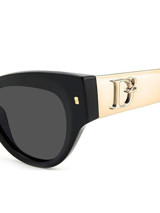 Dsquared2 Sunglasses Μαύρα with Acetate Frame & Gray Lens Dsquared2 Sunglasses Μαύρα with Acetate Frame & Gray Lens
