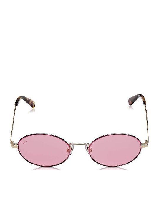 Web Women's Sunglasses with Purple Metal Frame and Pink Lens WE0255 32S