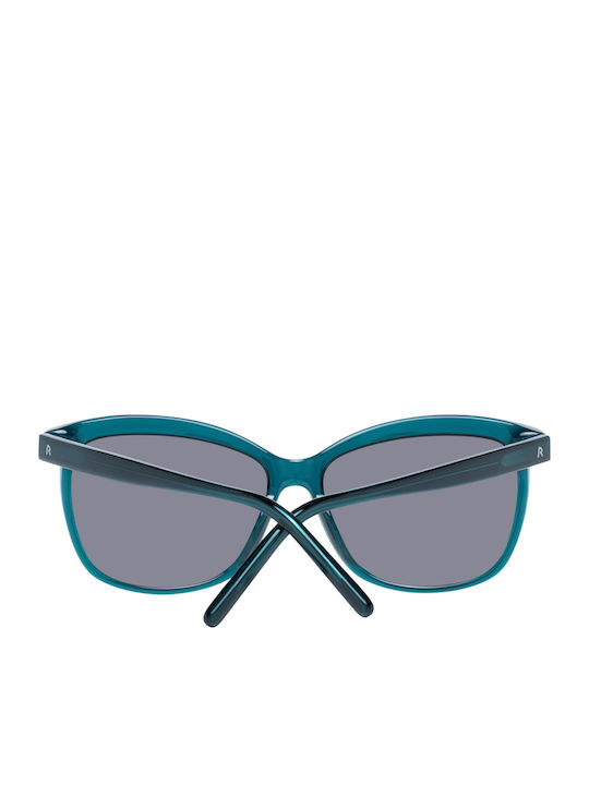 Rodenstock Damen Sonnenbrille mit Grün Kunststoff Gestell und Hellblau Linse