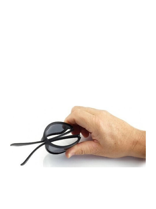 CressiSub Ninja Floating Men's Sunglasses with Black Plastic Frame and Black Mirror Lens DB100003