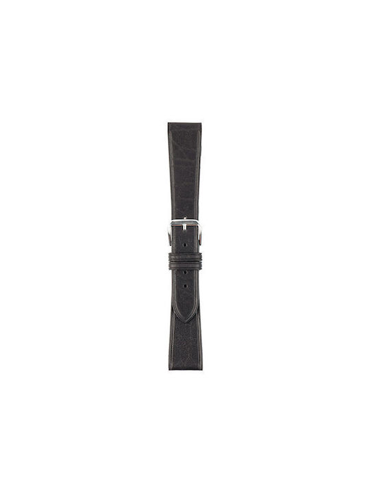 Tzevelion Leather Strap Black 18mm