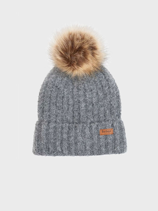 Barbour Saltburn Knitted Beanie Cap Gray LGS0077GY31