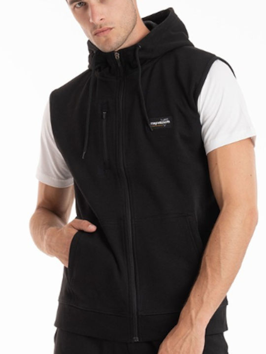 Black Hooded Cardigan