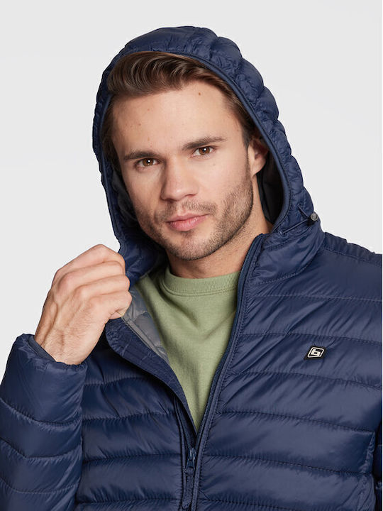 Χειμωνιάτικο Μπουφάν Puffer Navy Μπλε