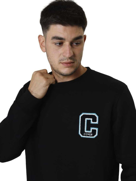Herren Sweatshirt Jacke Schwarz