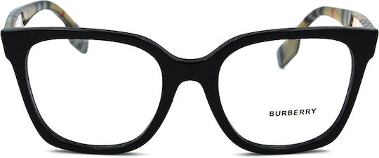 Burberry Evelyn Plastic Eyeglass Frame Black BE 2347 3942