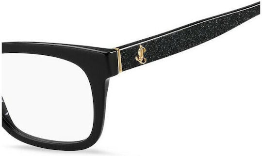 Jimmy Choo Weiblich Kunststoff Brillenrahmen Schwarz JC277 NS8