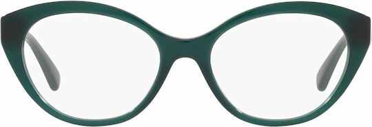 Emporio Armani Women's Acetate Cat Eye Prescription Eyeglass Frame Green EA3189 5127