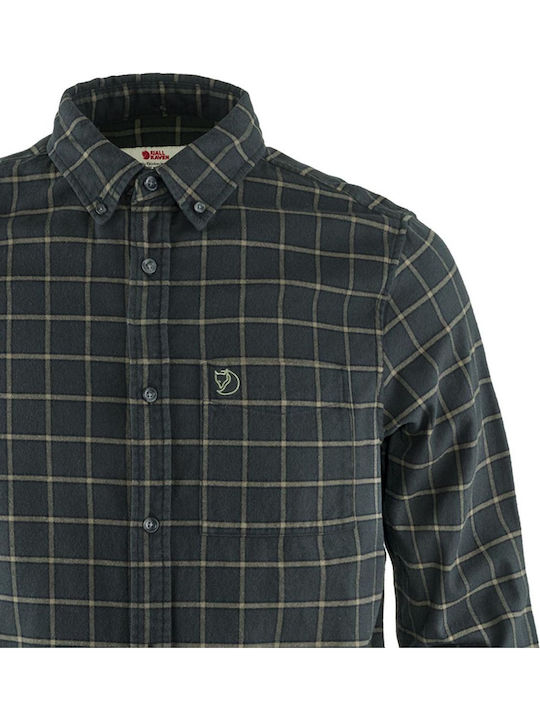 Ovik Langärmlig Flanell Hemd Geprüft Gray