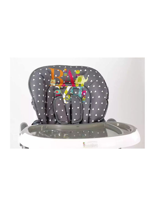 Asalvo Chef Klappbarer Baby Hochstuhl Grau