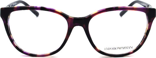 Emporio Armani Plastic Eyeglass Frame Brown Tortoise EA3190 5863