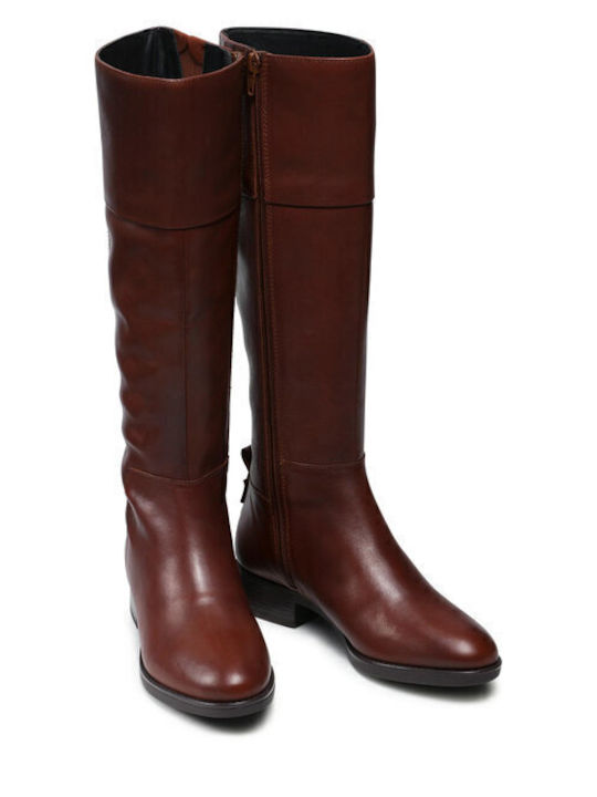 Leather Riding Boots with Laces Felicity Brown
