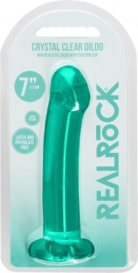 Shots Real Rock Crystal Clear Dildo With Suction Cup Dildo Mit Saugnapf Green 18cm