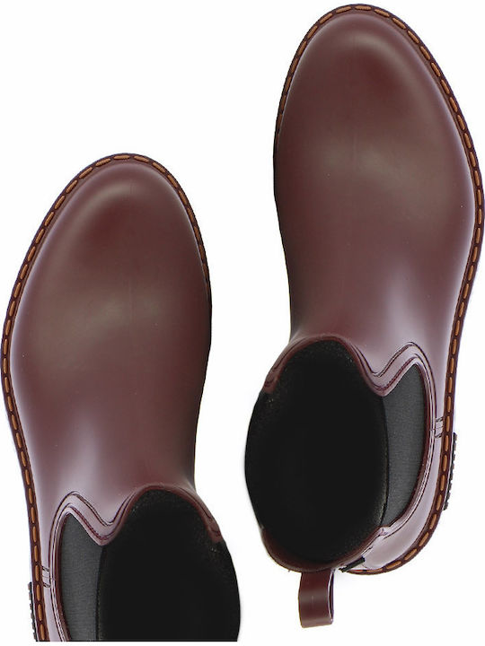 Gaudi Women's Short Wellies Burgundy