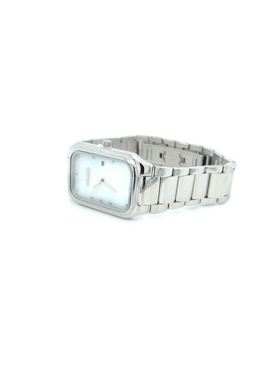 Breeze Dynasty Watch with Silver Metal Bracelet