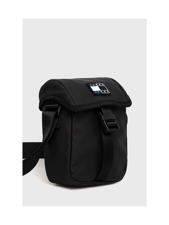 Tommy Hilfiger Ανδρική Τσάντα Ταχυδρόμου σε Μαύρο χρώμα