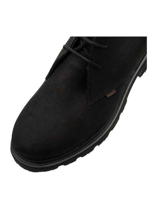 Leather Women's Oxford Boots Black