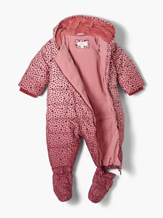 S.Oliver Baby Bodysuit Set for Outing Long-Sleeved Pink