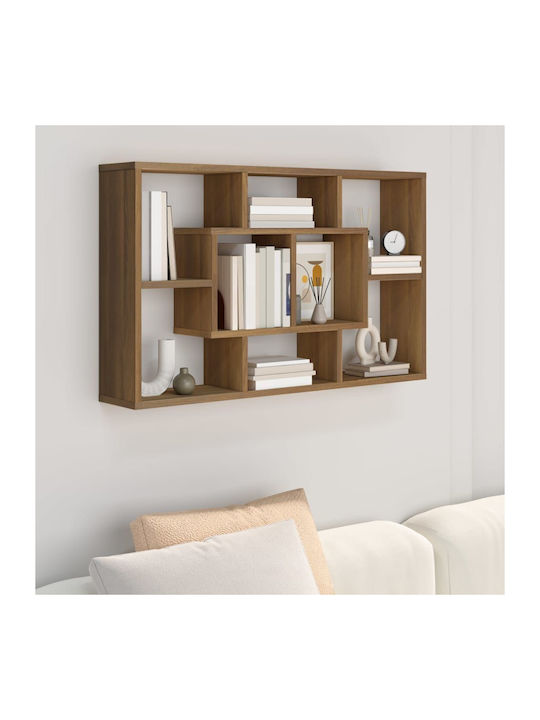 Shelf Wall Brown Oak 85x16x52.5cm