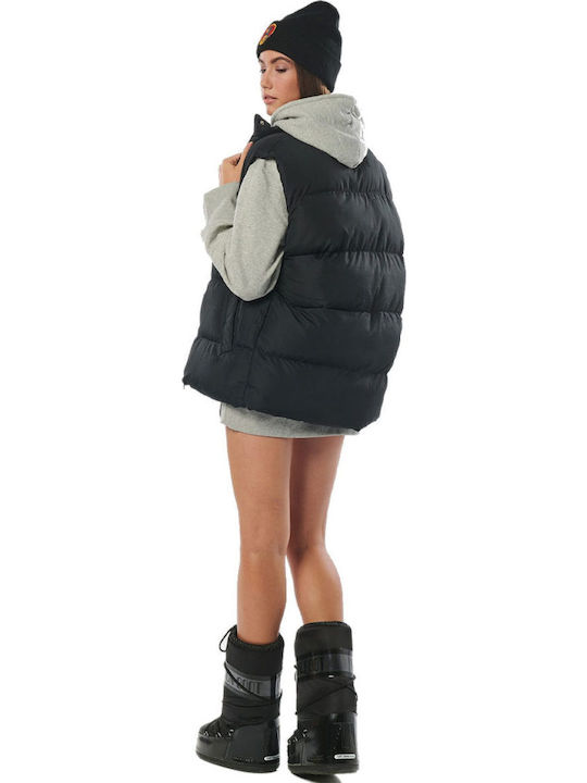 071232 Women's Short Puffer Jacket for Winter Black