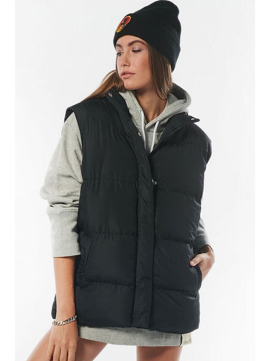 071232 Women's Short Puffer Jacket for Winter Black