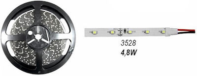 Adeleq Ταινία LED Τροφοδοσίας 12V με Κόκκινο Φως Μήκους 5m και 60 LED ανά Μέτρο Τύπου SMD3528