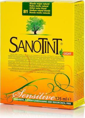 Sanotint Light Set Hair Dye no Ammonia 81 Natural Blonde Medium 125ml